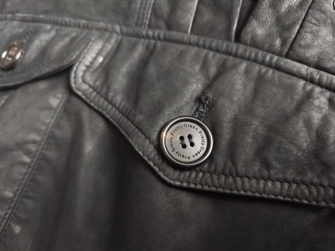 希少 Pretty Green ラムレザー アノラック リアム BACKLASH - メルカリ