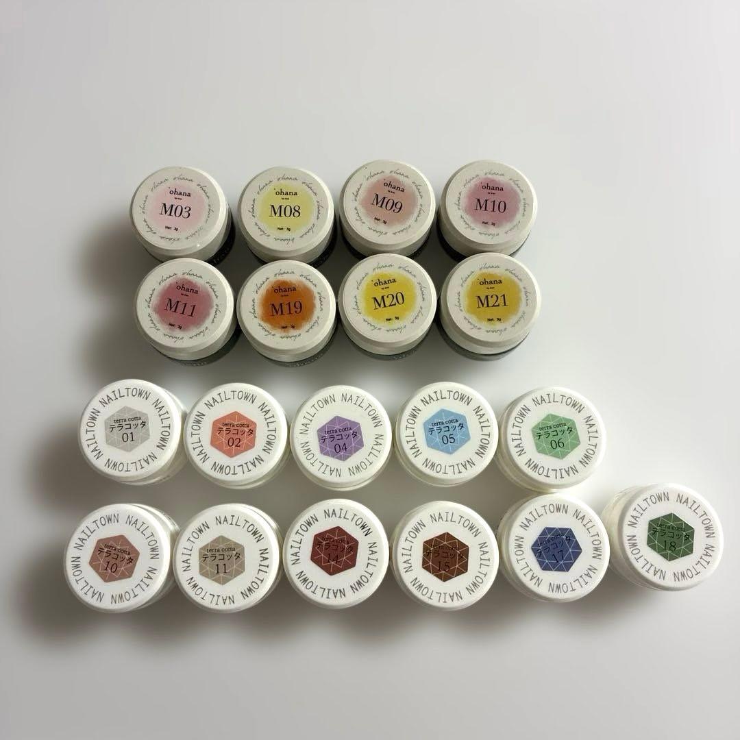 オハナペインター ジェル ネイルタウン テラコッタジェル 19色セット