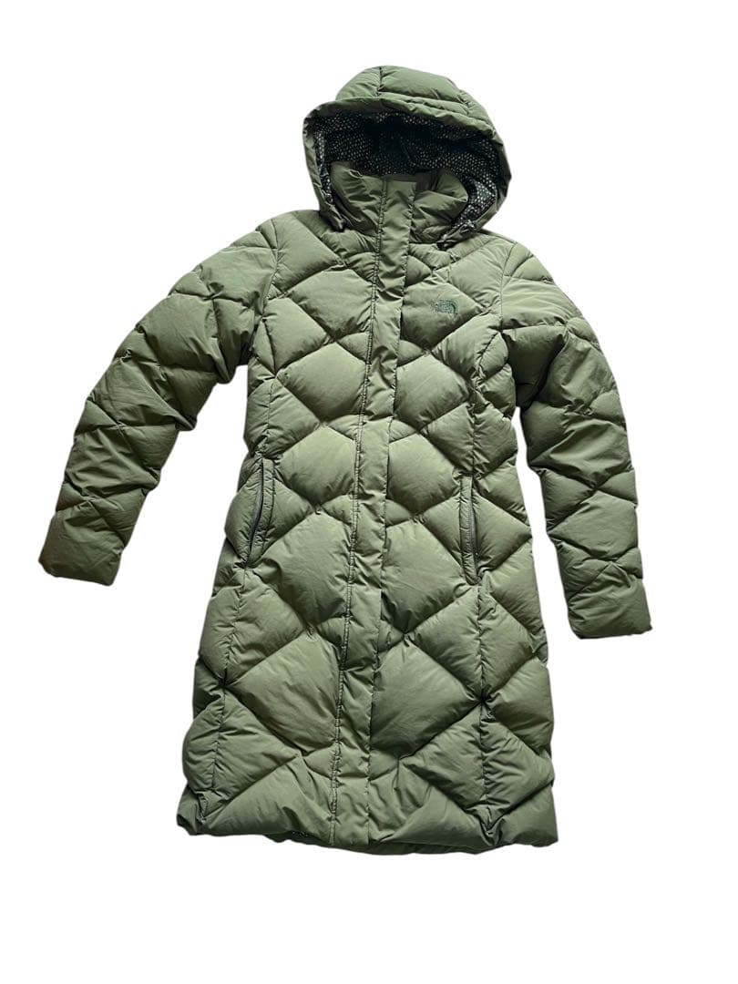 美品 2016ノースフェイス　ダウンコート レディース カーキ