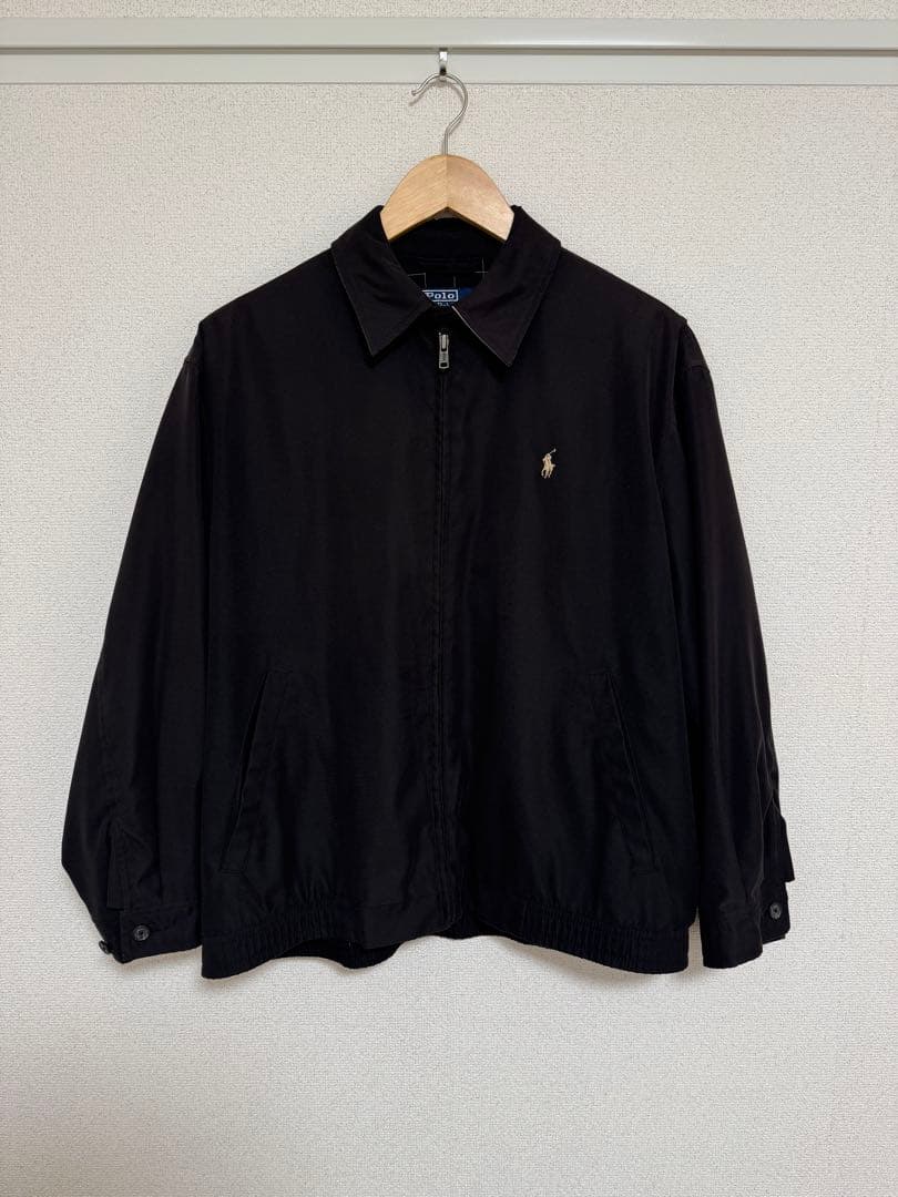 【美品/希少サイズ】ラルフローレン　スウィングトップ　ブラック