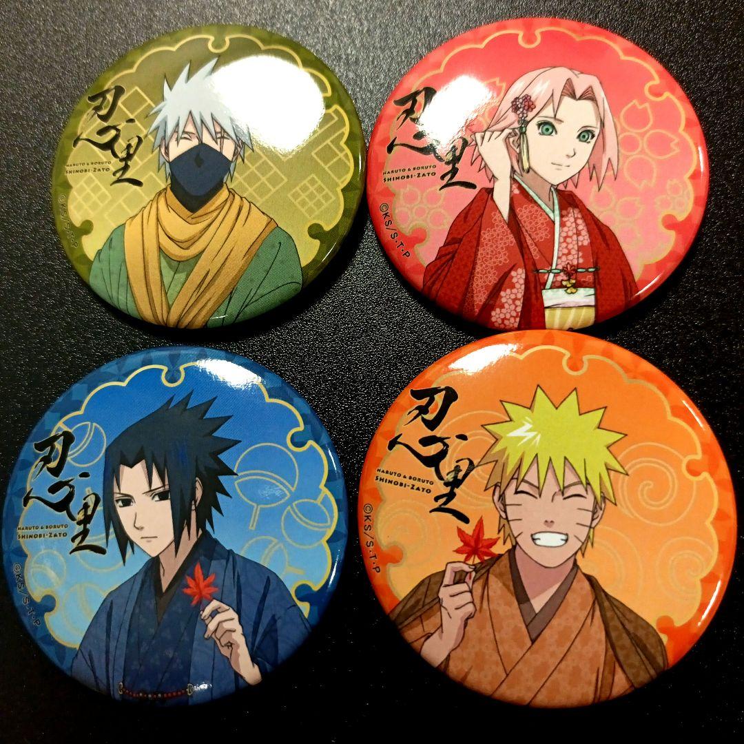 NARUTO 疾風伝 忍里 缶バッジセット 第七班【115】ニジゲンノモリ