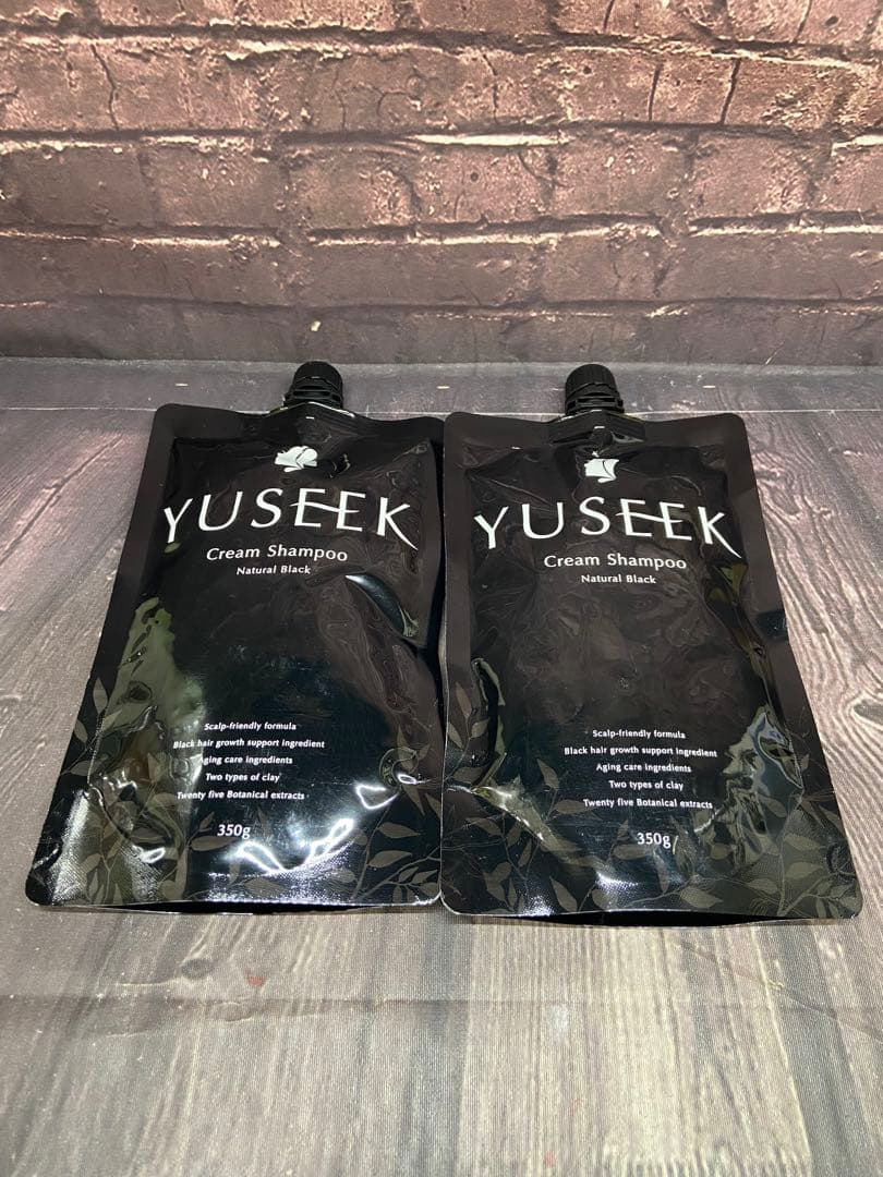 YUSEEK クリームシャンプー　ナチュラルブラック 350g×2