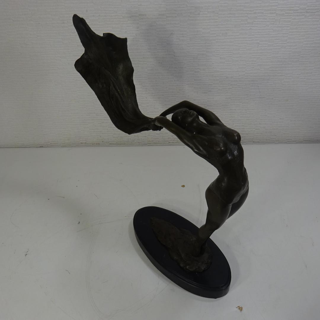 ブロンズ像 『 艶舞 』 レオタード 林良慶 美術工芸 乙女 女性像