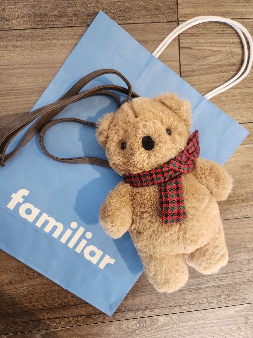 Familiar　ファミリア　未使用　ぬいぐるみ　くまちゃん　ポシェット　ポーチ
