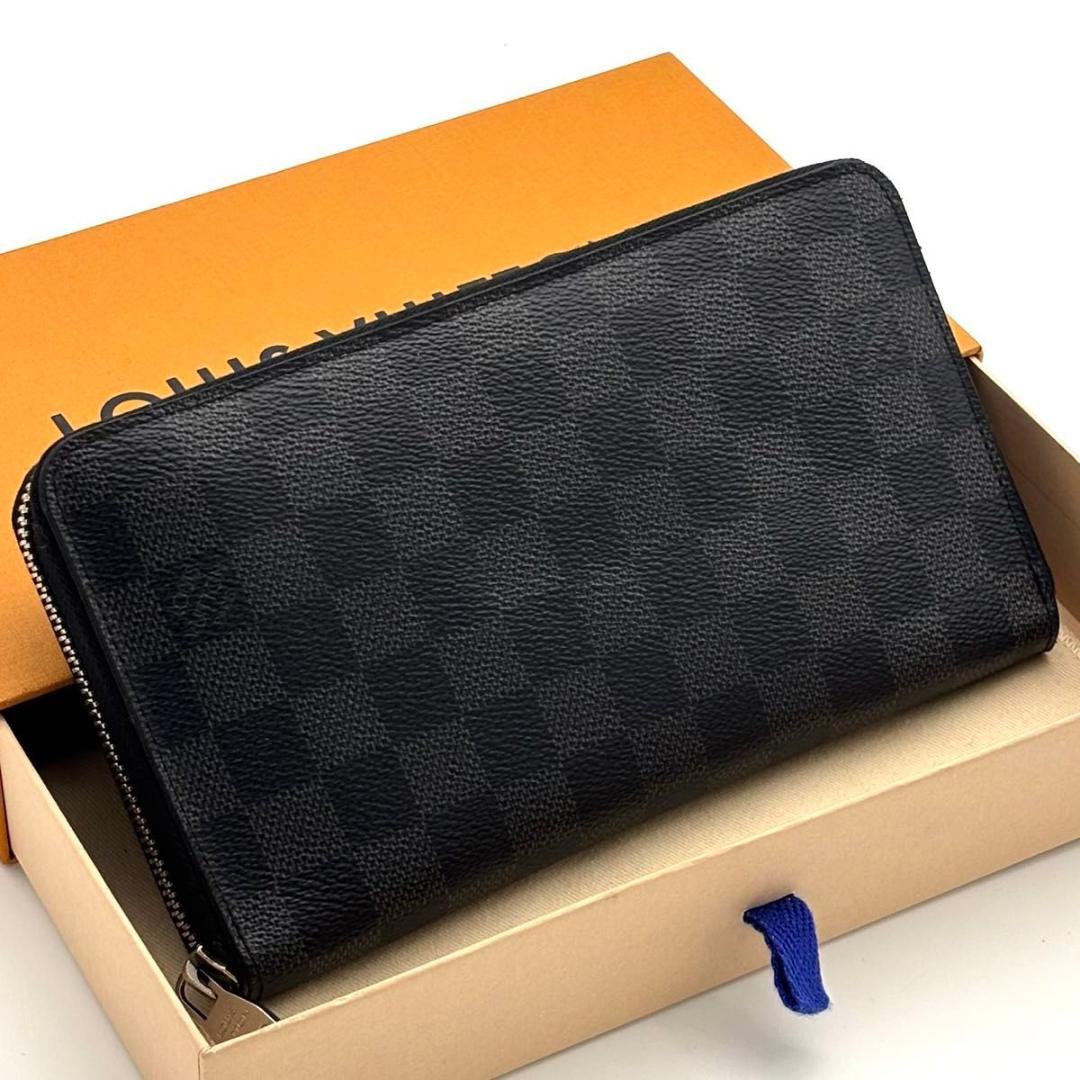 【最高級美品】ルイヴィトン ダミエ グラフィット ジッピーオーガナイザー 長財布