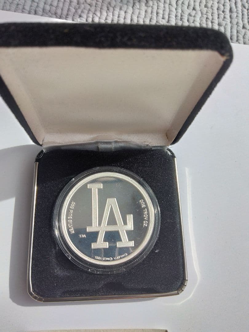 野茂英雄　純銀　ドジャース　約31g 純銀 記念メダル.999 ファインシルバー