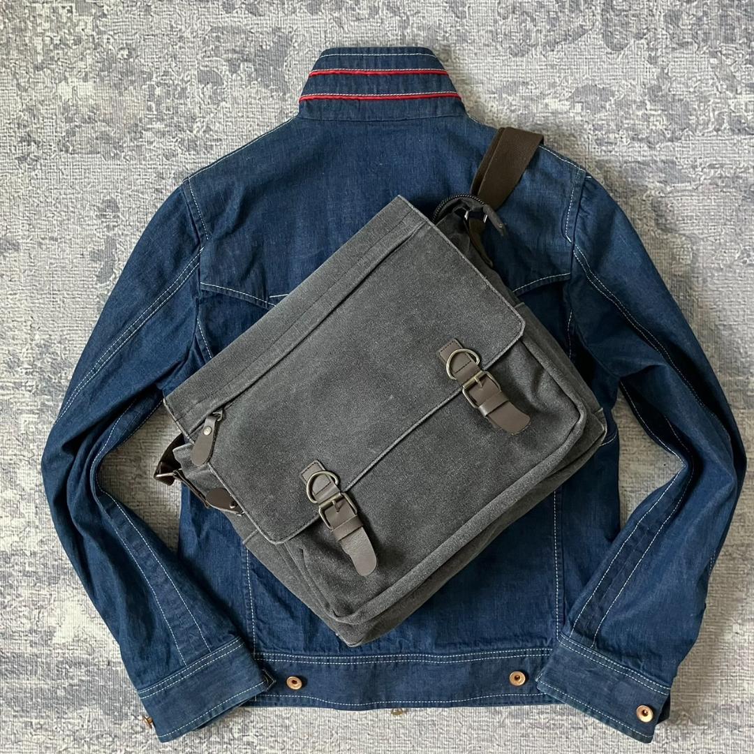 【Y2K】archive leather shoulder bag 00S