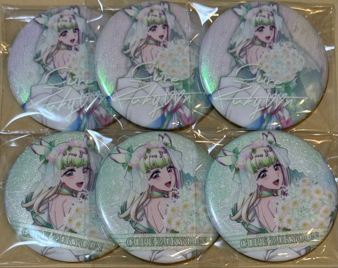 プリキュア キミプリ　感謝祭　缶バッジ　キュアズキューン　6点セット キミとアイドルプリキュア キミプリ 感謝祭 キュアズキューン 缶バッジ