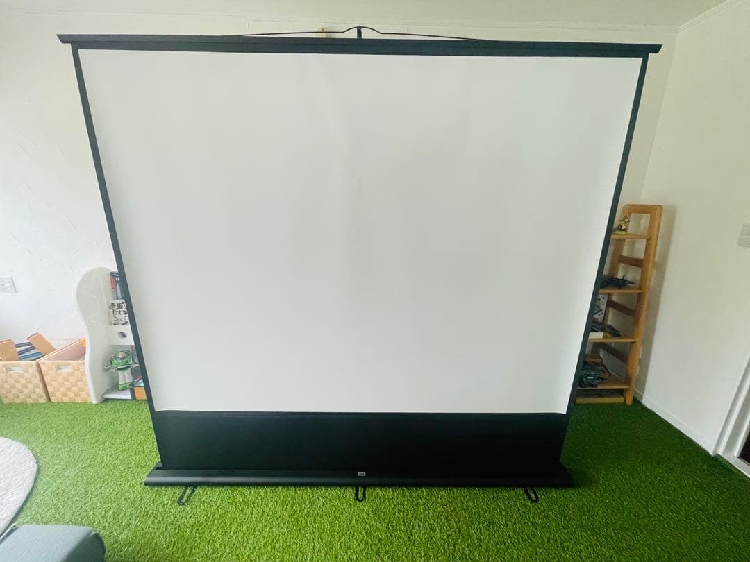プロジェクタースクリーン 100インチ PRS-Y100K 自立式 映像良好