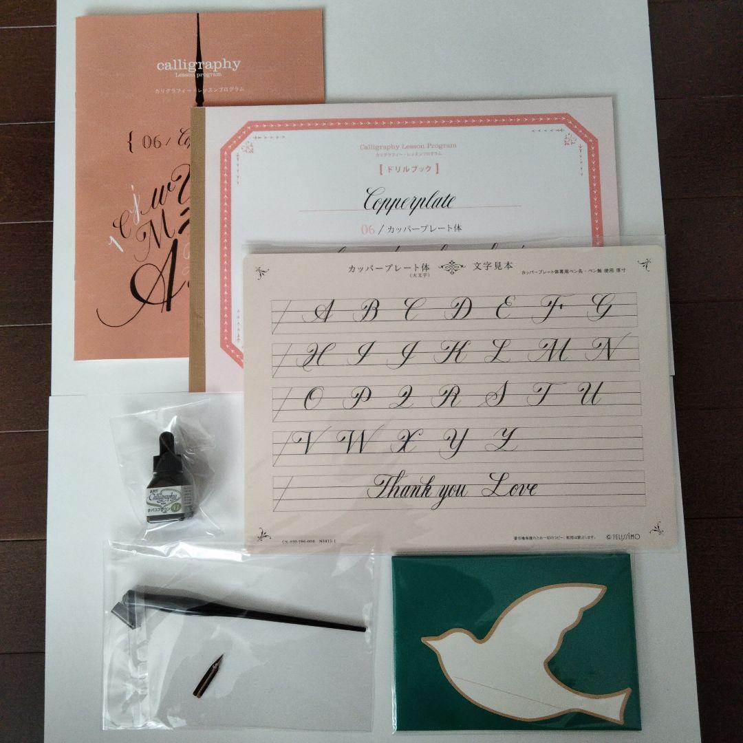 フェリシモ カリグラフィー レッスン プログラム 全6回分 一部使用品