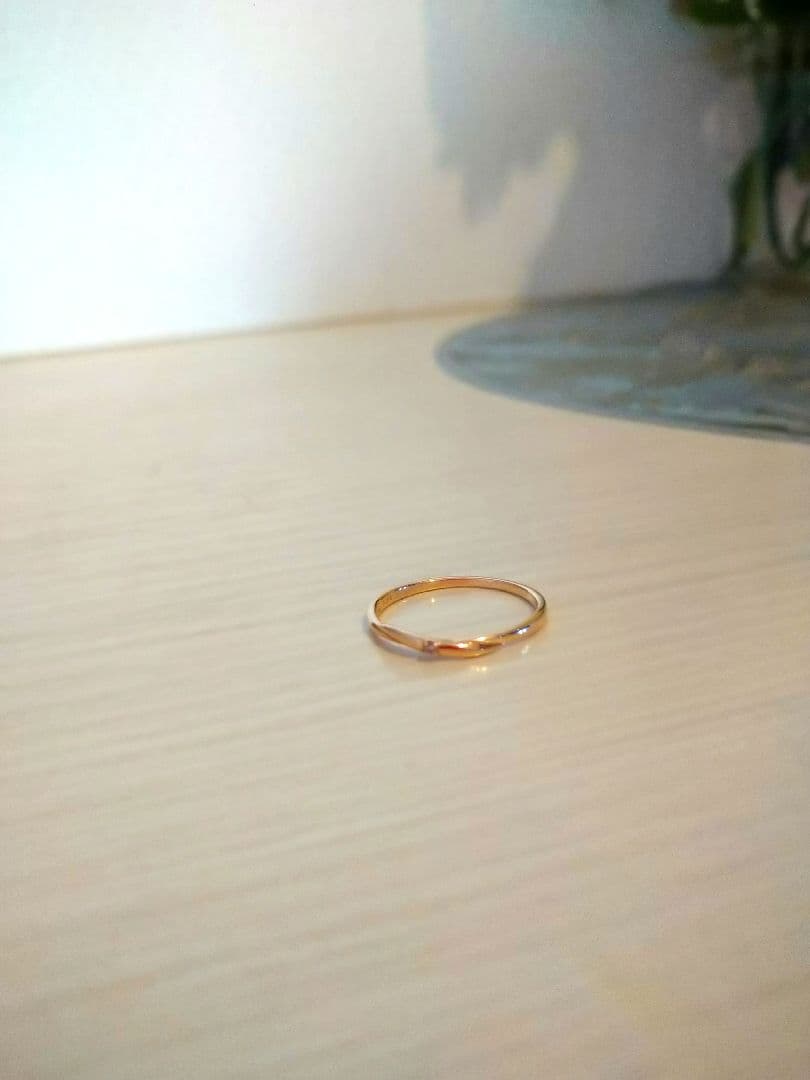 ノワールドプーペ　ｋ１０YG　　ダイヤモンドリング　 １１号