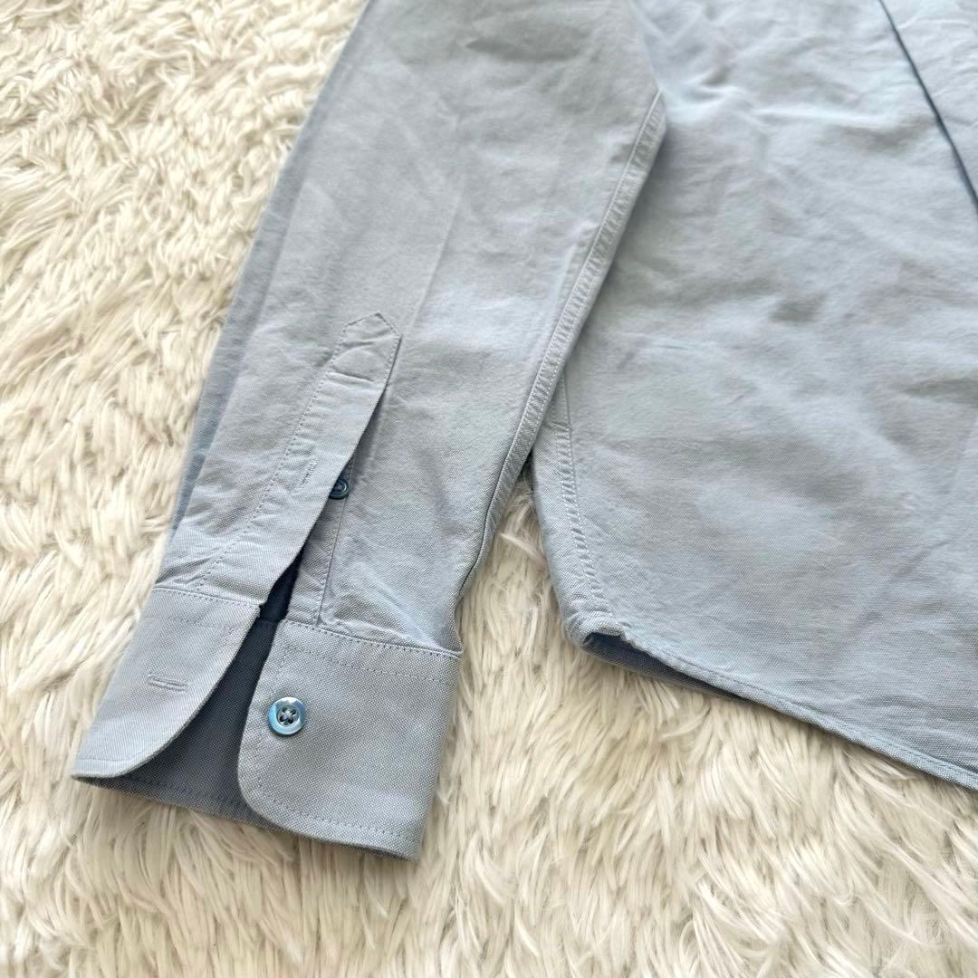 美品✨アミパリス 長袖 シャツ ハート ロゴ ライトブルー 水色 38 M