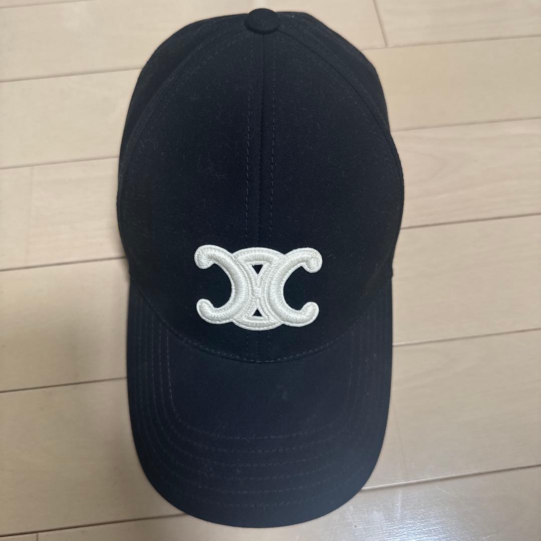 CELINE セリーヌ　トリオンフ　キャップ　ベースボールキャップ　帽子　M