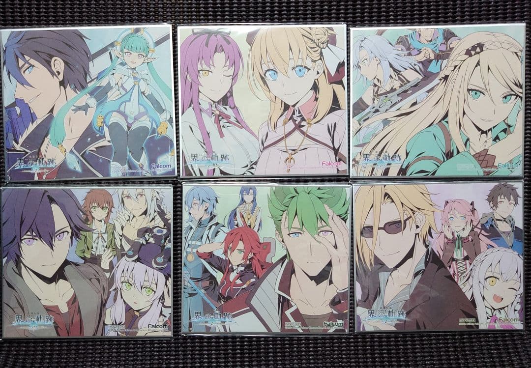 界の軌跡 発売記念抽選会 イラストミニ色紙 6種6枚 複製色紙 英雄伝説