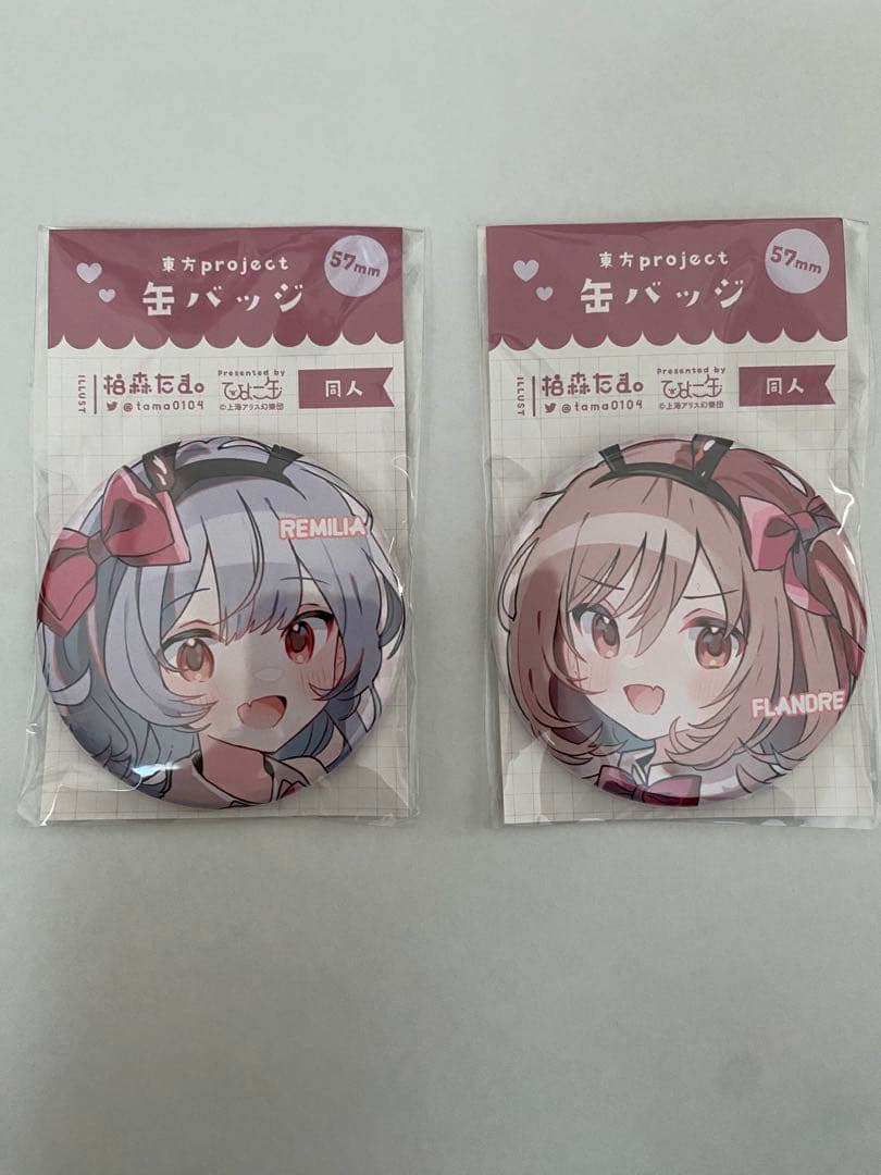 東方Project レミリア フラン アクリルスタンド 缶バッジ - メルカリ