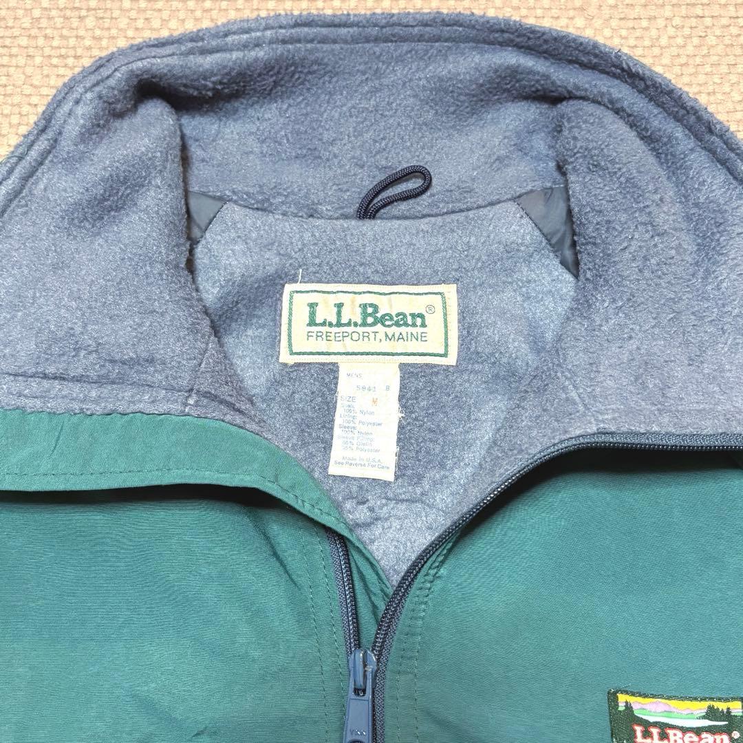 【極美品/USA製】90s L.L.Bean ウォームアップジャケット 緑 M