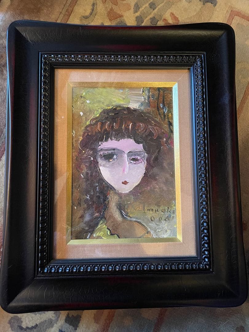 絵画　織田廣喜　オダヒロキ　少女　油彩　織田ひろき　美術品　アート　おだひろき