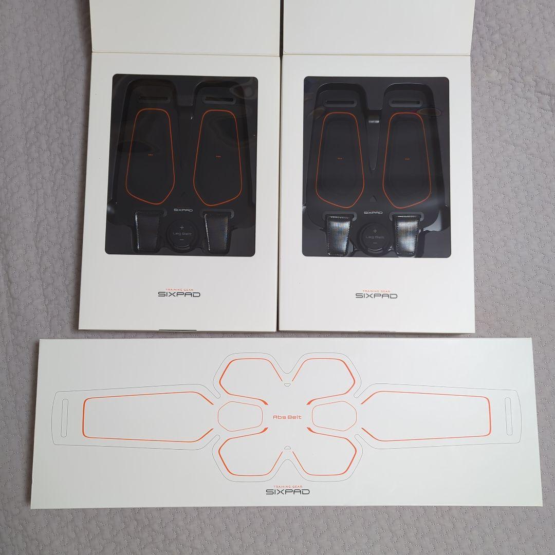 新品未使用 正規品 SIXPAD レッグベルト✕2・アブスベルトセット EMS SIXPAD（シックスパッド） ○SIXPAD 公式ストア○ レッグベルト2 巻い