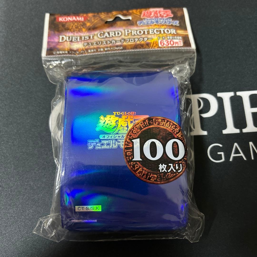 遊戯王未使用品1点限り初期青スリーブ80枚貴重プロテクター正規品