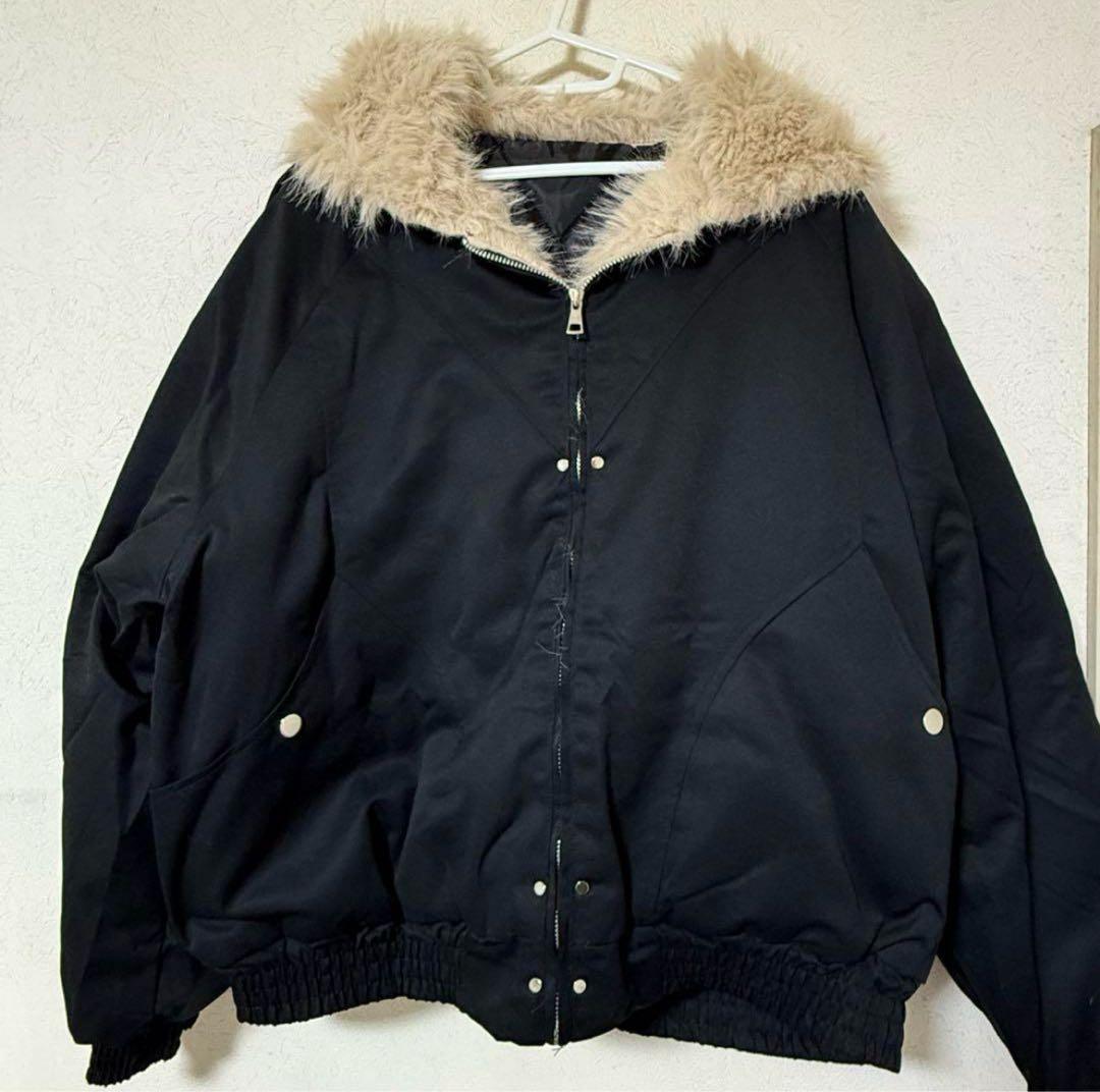 y2k ファー ジャケット opium eluva XL 平成 00s グランジ - メルカリ