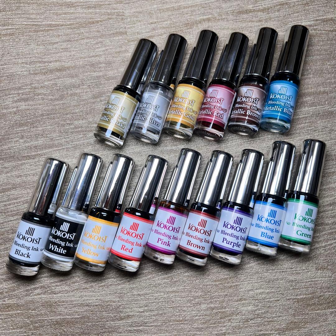 ココイストKOKOIST ブリーディングインク 15色セット
