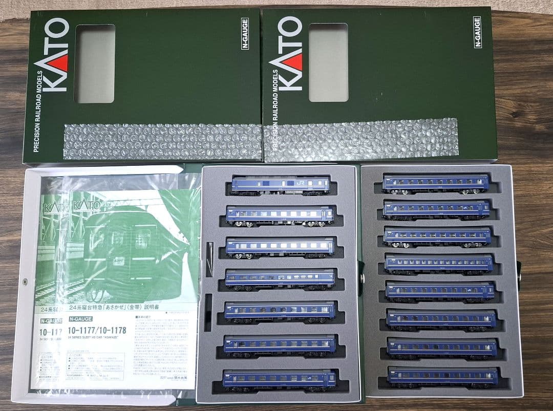 KATO Nゲージ 24系 寝台特急あさかぜ金帯7両基本+8両増結