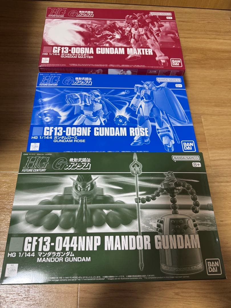 HG ガンダムマックスター ガンダムローズ マンダラガンダム　セット HG ガンダムローズ マックスター マンダラガンダム 3体セット 新品