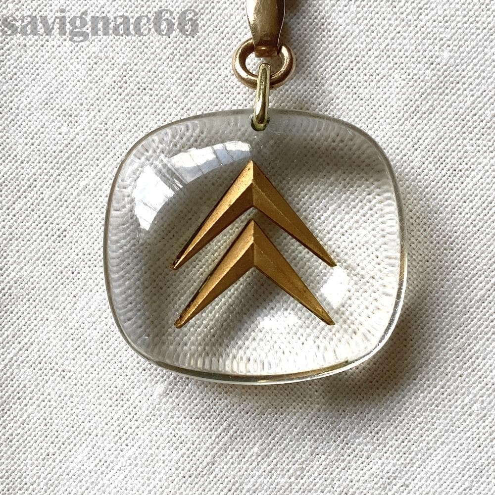 60s フレンチキーホルダー ブルボン CITROEN シトロエン エンブレム