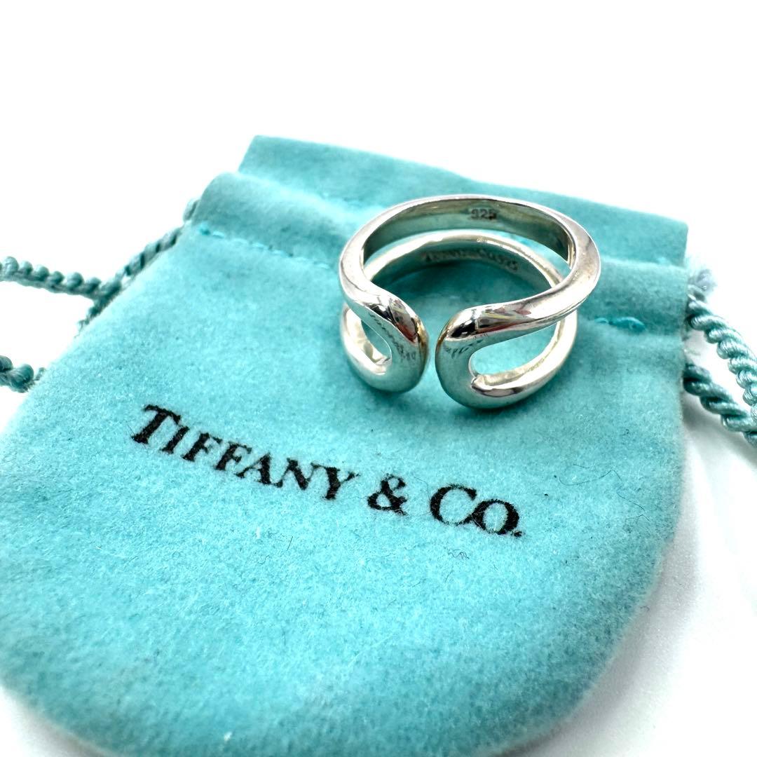 【美品】TIFFANY ティファニー シルバーリング 9号 SV925