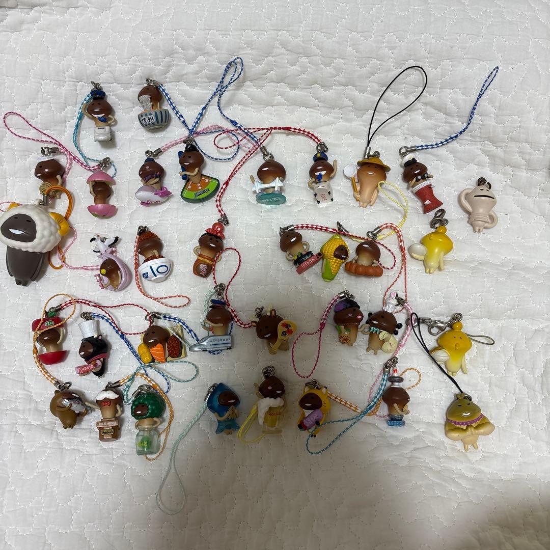 おさわり探偵なめこ栽培キット　ご当地ストラップ ガチャガチャ まとめ売り 35個 ガシャ おさわり探偵 なめこ栽培キット なめこ んふんふストラップ8 全