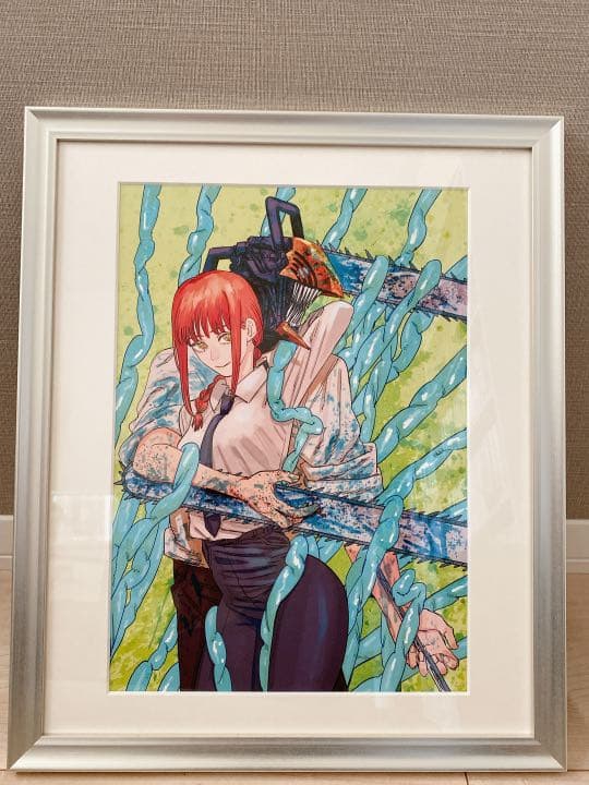 チェンソーマン 高級複製原画(受注生産品) デンジ＆マキマ チェンソーマン イラストカード マキマ デンジ 2枚セット 単行本 購入