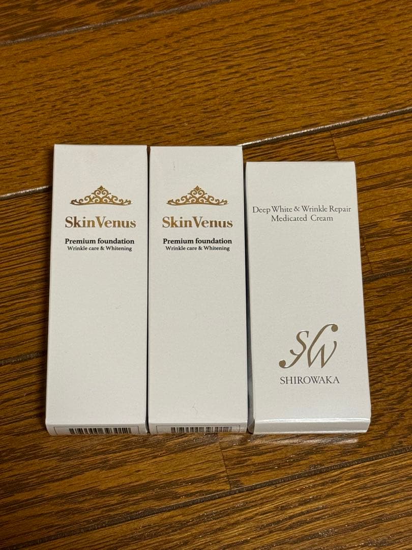 スキンヴィーナス　プレミアムファンデーション×2 & シロワカクリーム×1