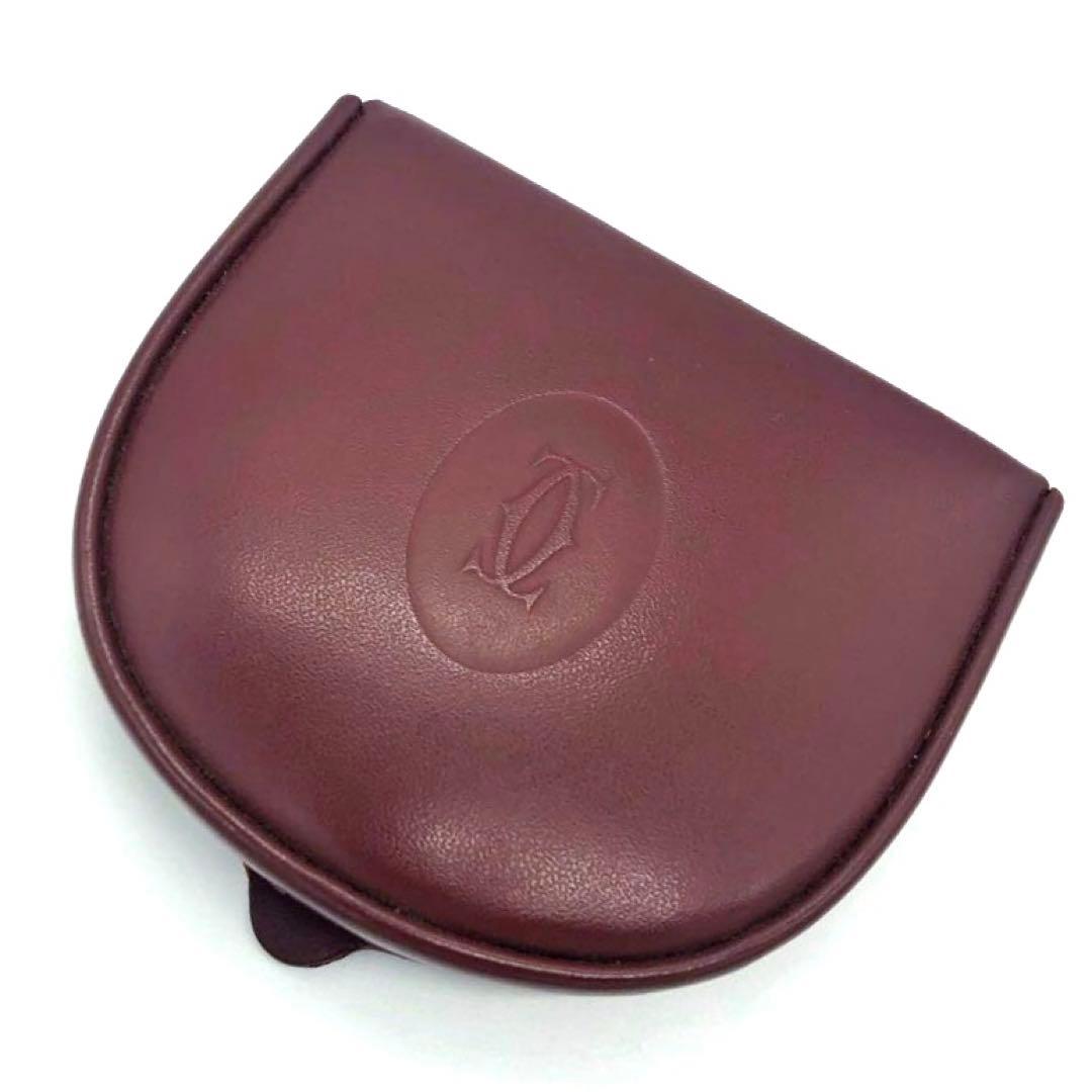 未使用級✨カルティエ レザー　ケース ボルドー