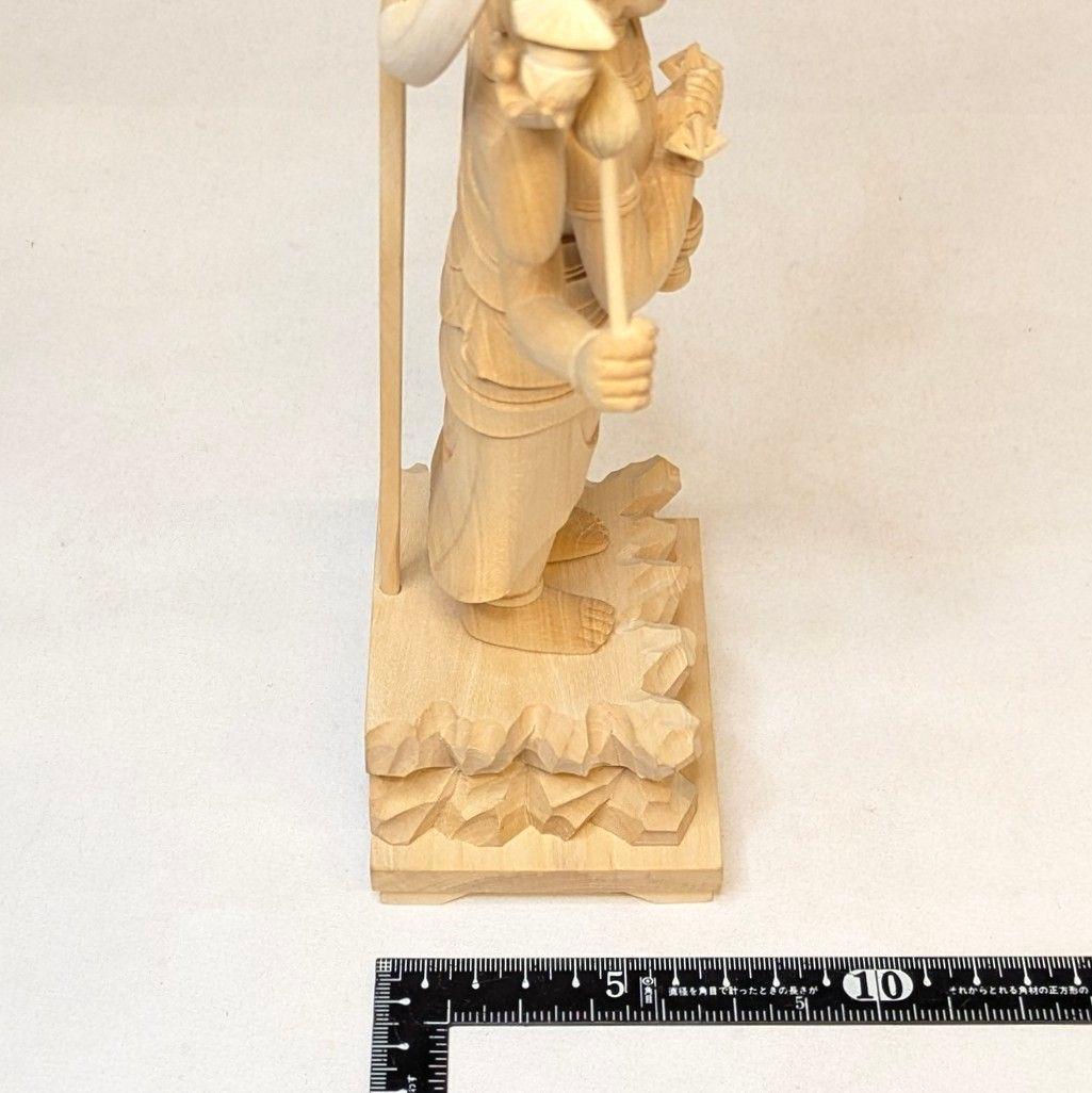 セール・新品】三宝荒神 柘植 総高さ約24.5㎝ 竈 三面六臂 台所の神