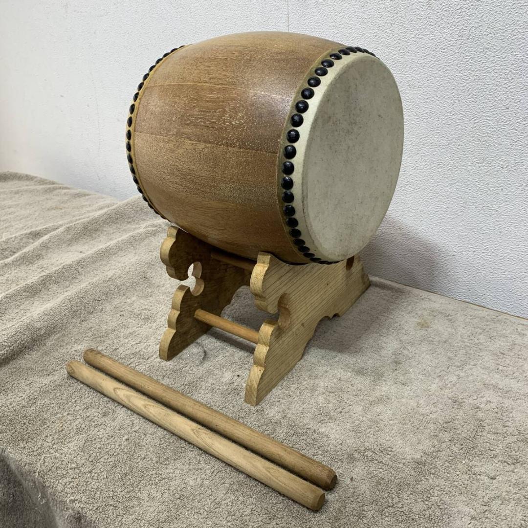 小さい太鼓 和太鼓 バチ付 縁起もの 祭り 祭 打楽器 和楽器 　XZ 3806