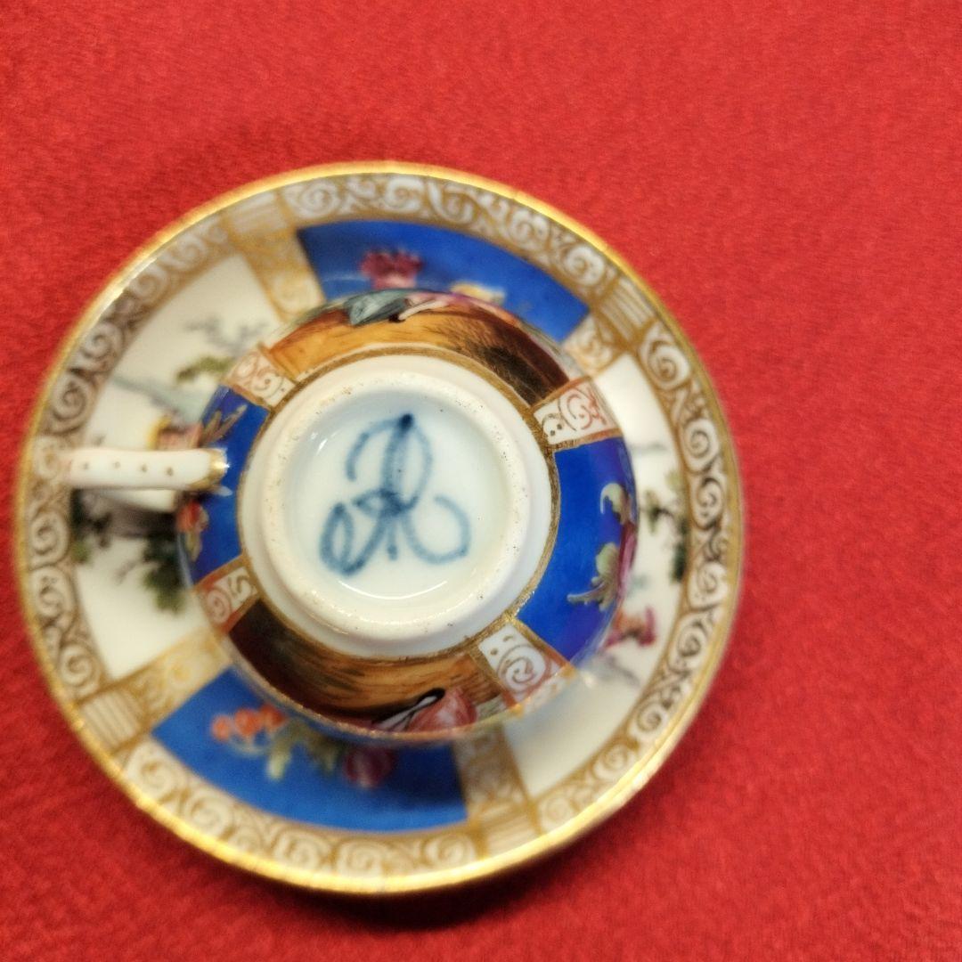 マイセン アウグストゥス レックス アンティーク ミニカップ&ソーサー