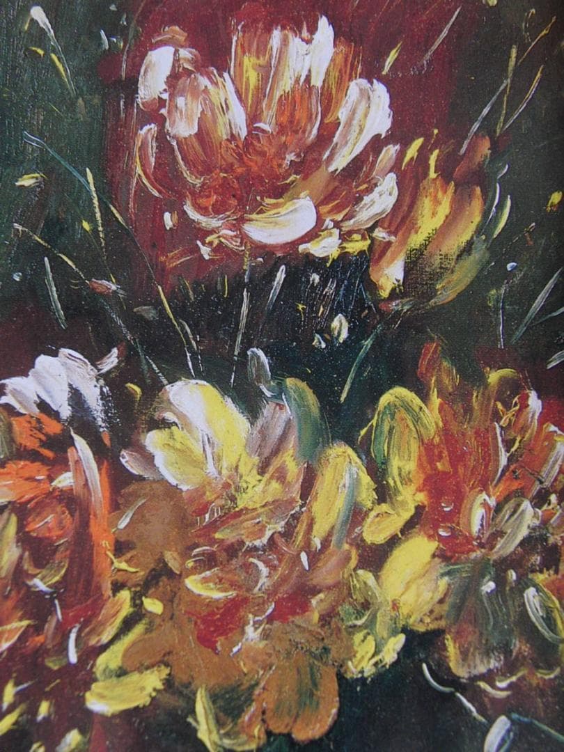 ジャン＝クロード・シェネ、【黄色いバラ】、希少な額装用画集より