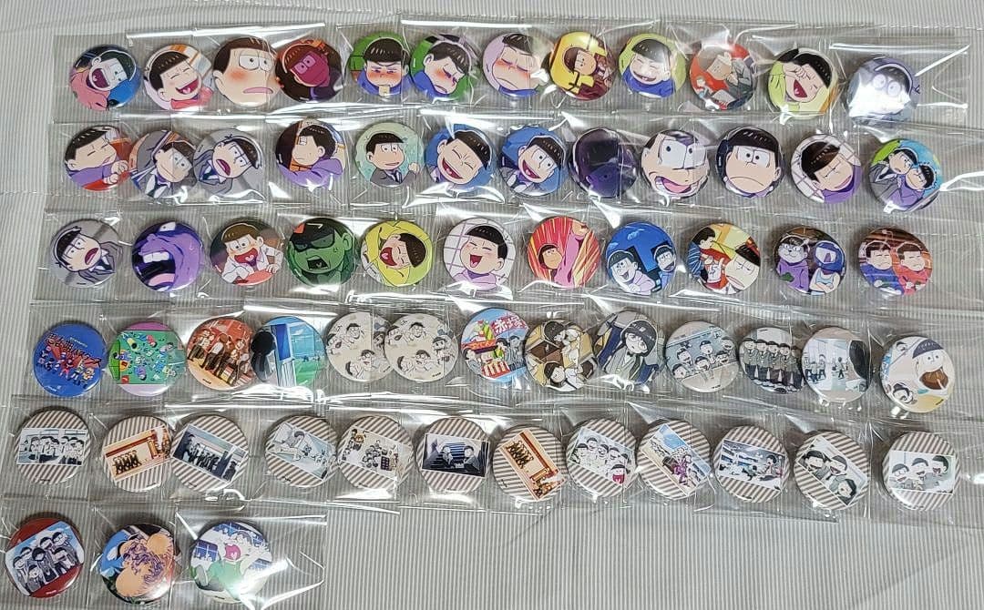 えいがのおそ松さん ミニ缶バッジ 63個セット えいがのおそ松さん ふぉーちゅん☆缶バッジ Chu シリーズ(pcs) | あ行