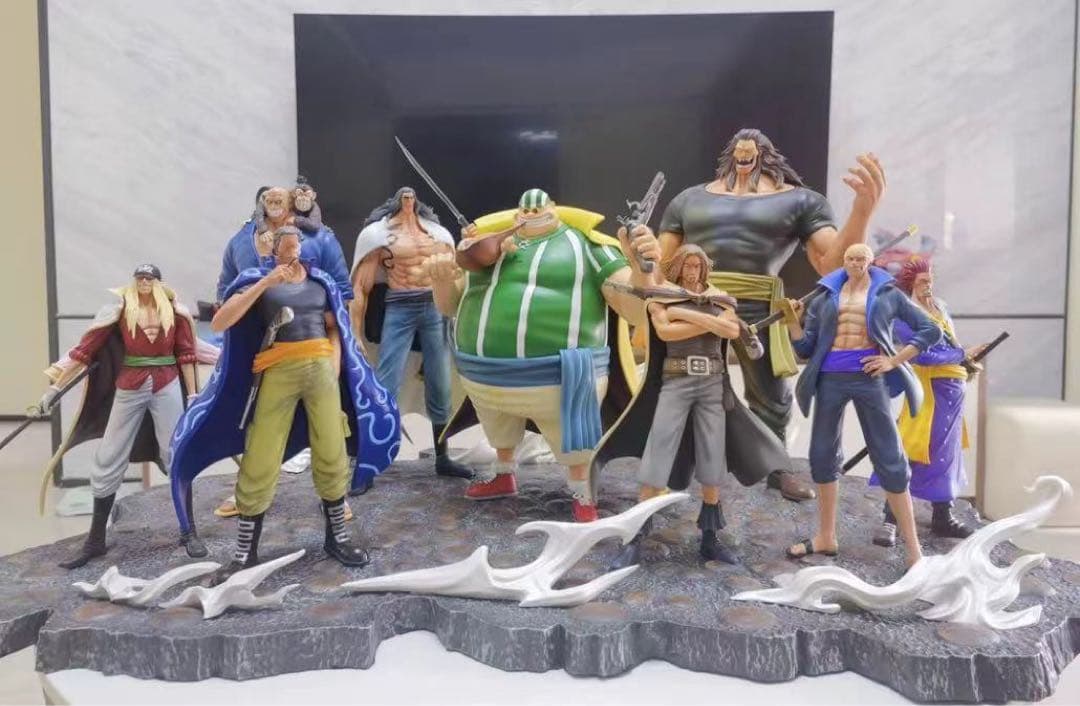 ワンピース 赤髪海賊団 9点 ガレージキット ガレキ スタチュー