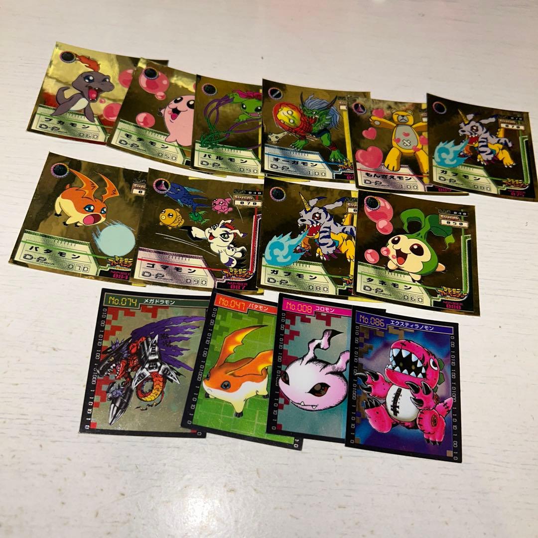 3535)当時物 デジモン シールダスEX シール列伝 キラセット まとめ売り