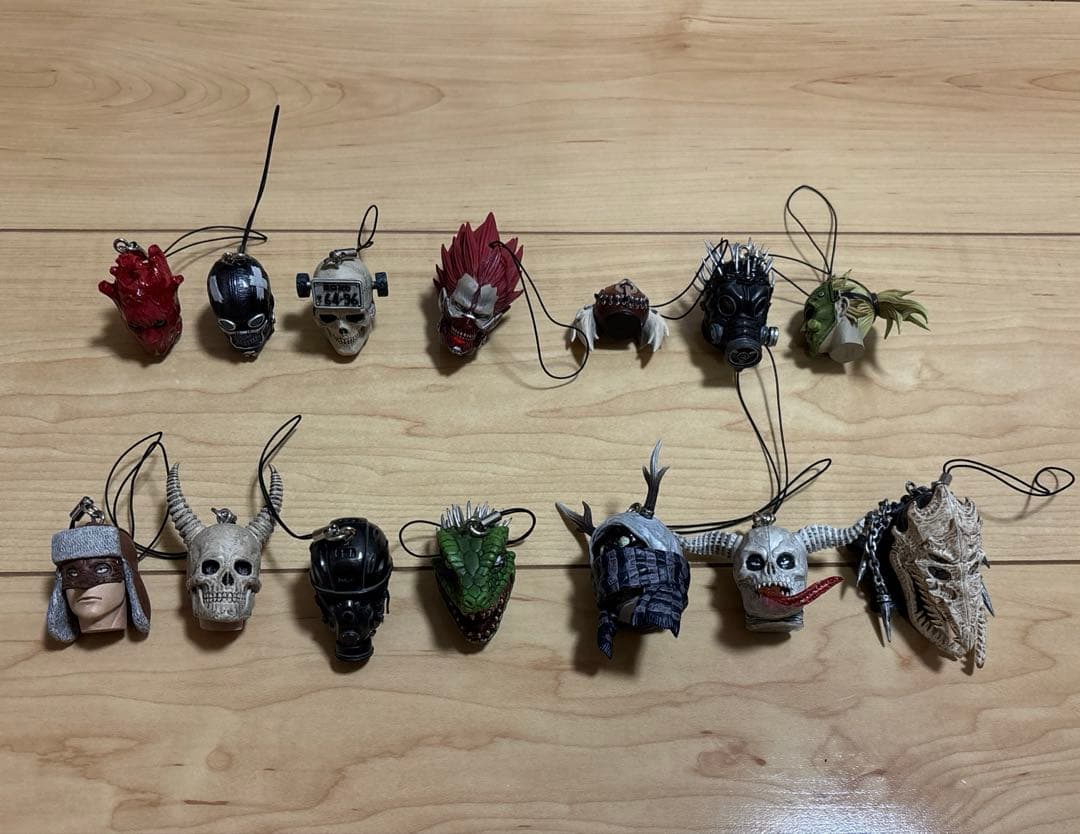 美品 ドロヘドロ ヘッドマスコット ストラップ 1＋2 コンプリートセット 全種