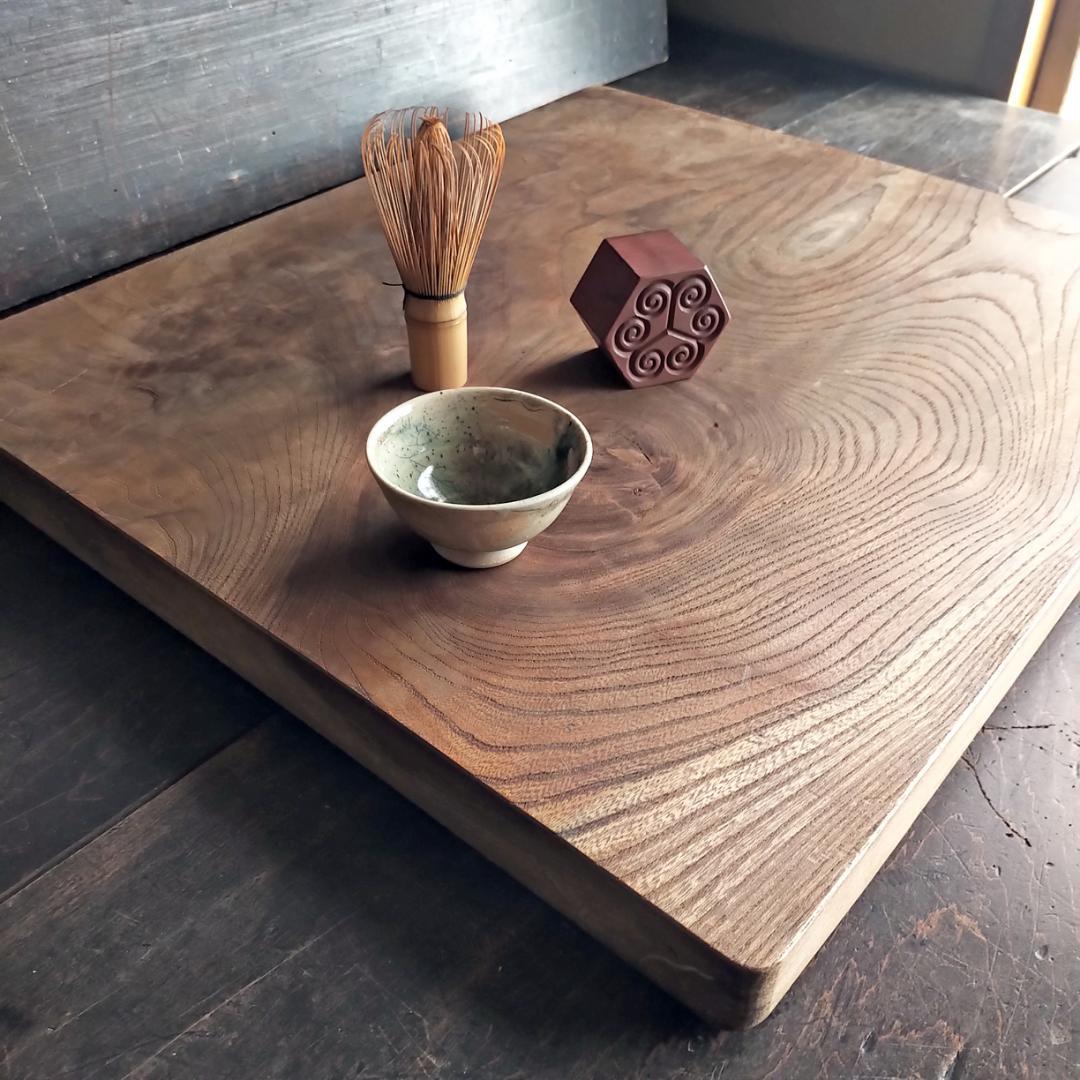 【送料込み】【古材⑫　厚み3.2㎝　無垢材 一枚板　欅？】