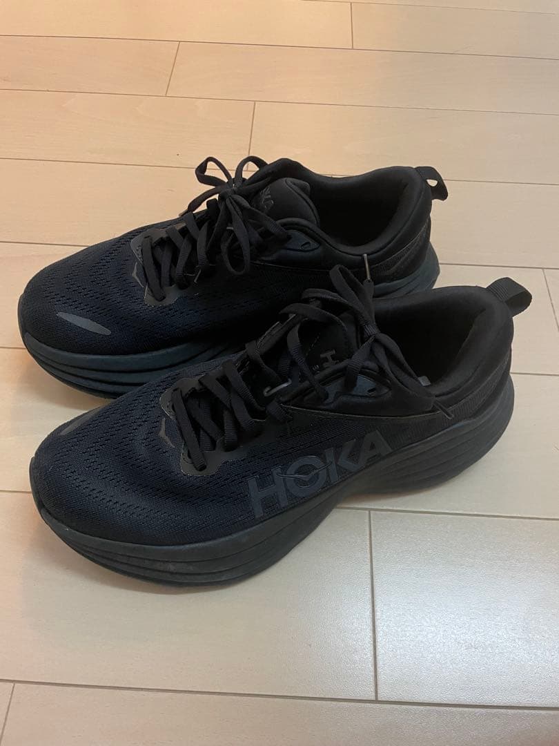 HOKA ボンダイ8 ブラック 25cm HOKA BONDI 8 Black / Black （ホカ ボンダイ 8-ブラック） | atmos