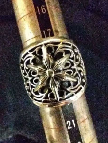 新品　約19.5 〜20号 　オーバルスターリング　silver925