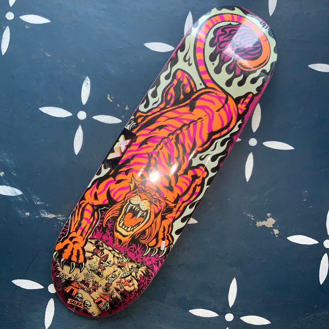 SANTA CRUZ ザルバタイガー　ポップ　スケートボードデッキ9.25インチ