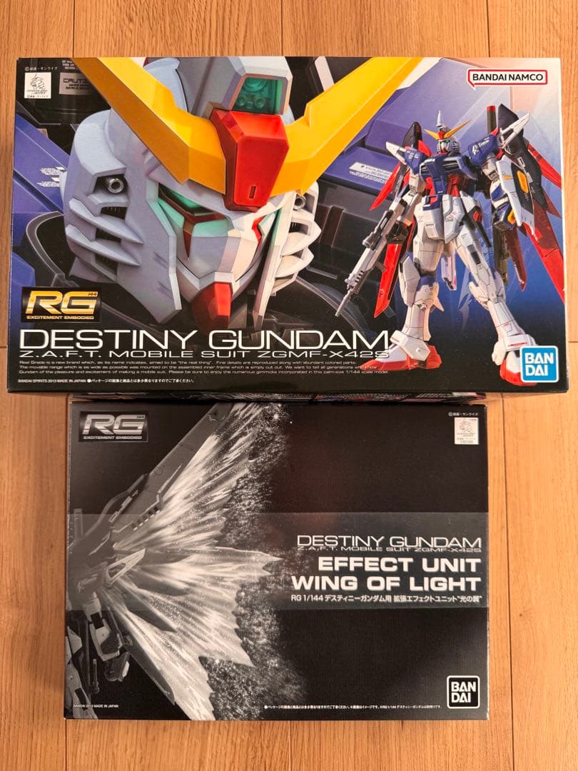 RG 1/144 デスティニーガンダム　光の翼　セット RG 1/144 デスティニーガンダム用 拡張エフェクトユニット“光の翼