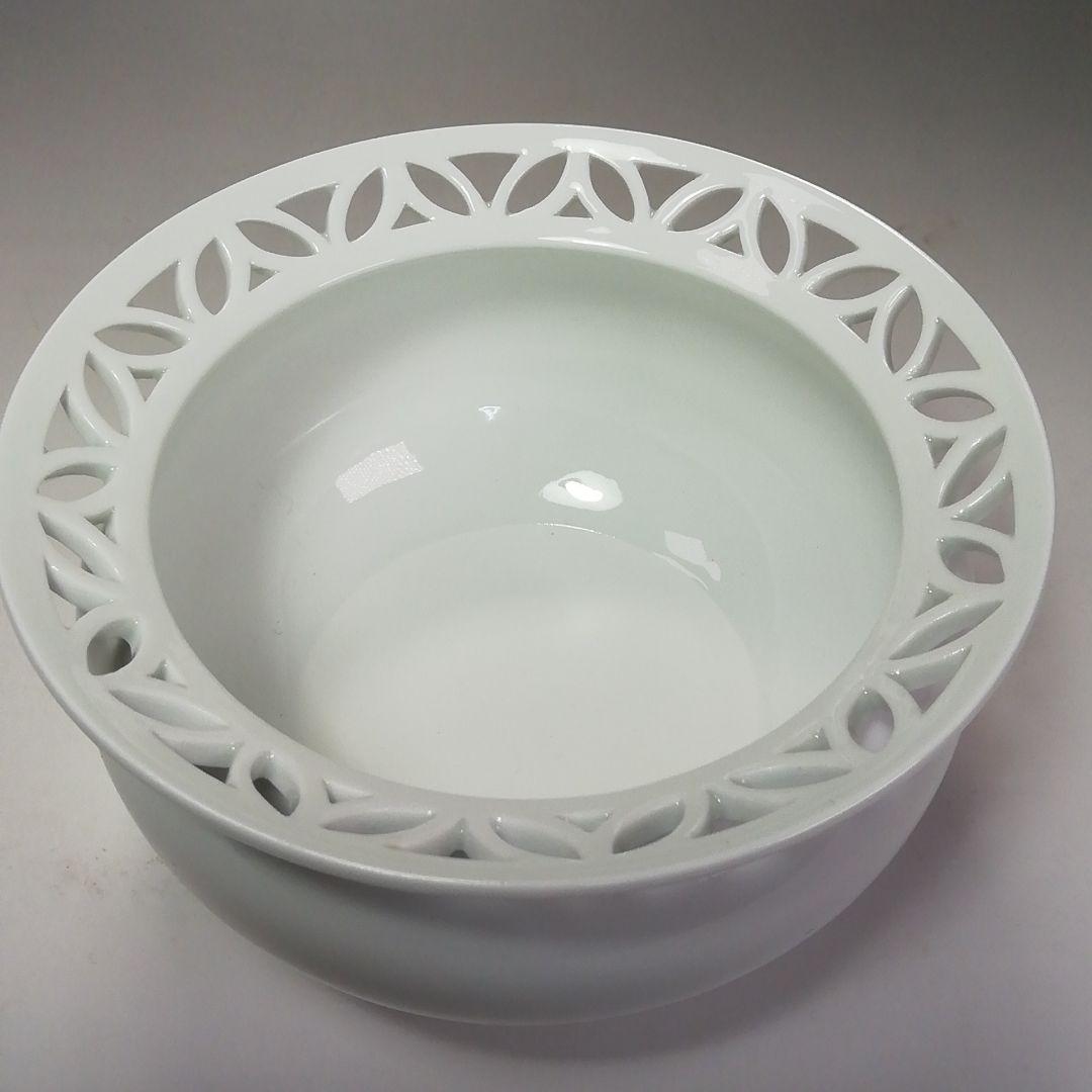 S551 皆具 『平戸焼』『白磁 七宝透 皆具』『十三代 横石嘉助作