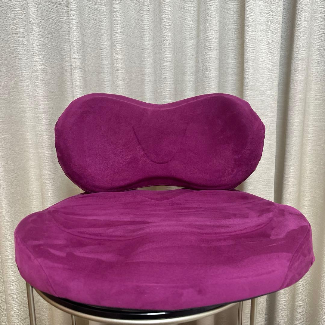 EXGEL ウルトラスエード 骨盤・姿勢矯正クッション 紫