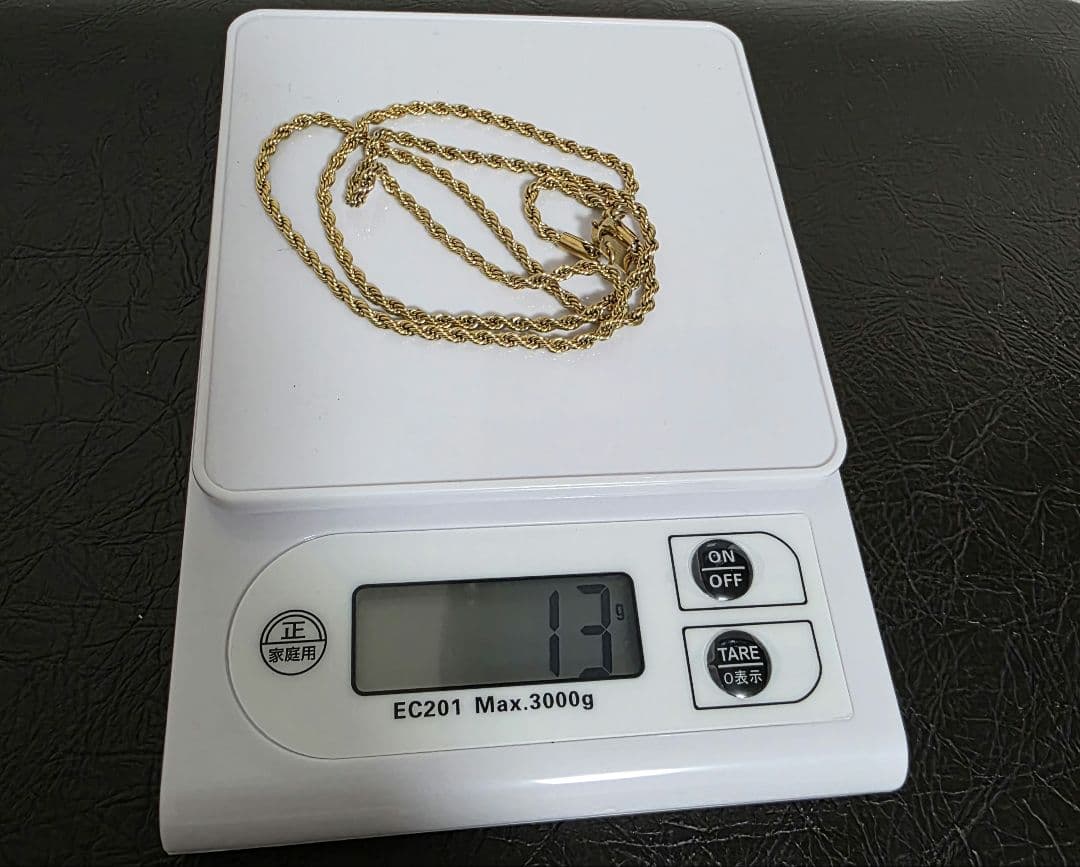 ロープチェーン60cm ゴールドフィルド加工 k18刻印あり - メルカリ