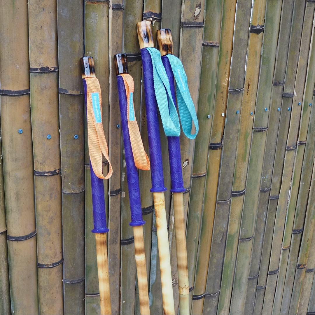 長さストラップ選択　KanazawaPOLES 30cmグリップ　パープル